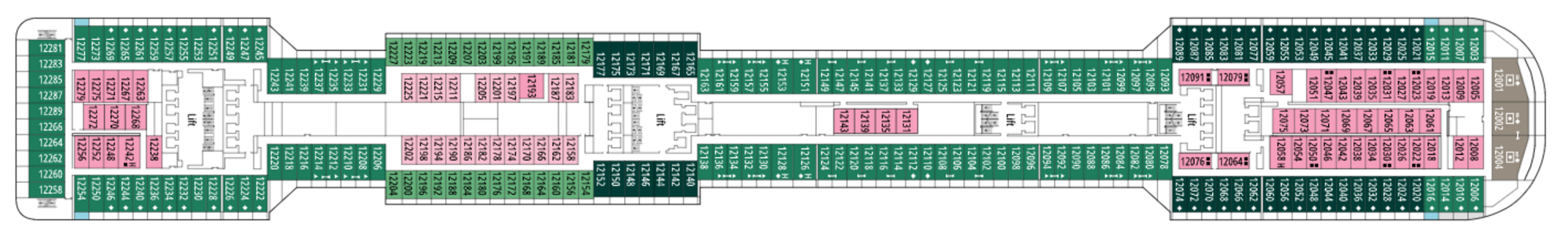 Deck 12 - Opale plan